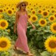 thumbnail image 4 of Una Línea de Vestidos de Verano para las Mujeres 2025 sin Mangas Cami sin Espalda Vestido de Sol Largo Corria de Espagueti Vestidos para las Mujeres, 4 of 9