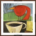 thumbnail image 5 of Art.com Coffee and Red Bird Giclee Print by Tim Nyberg, Brown Frame Wall Art, 29" x 29", 5 of 5