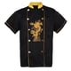 thumbnail image 2 of Chaqueta de verano Cola Uniformes de bordado para chef Negro M, 2 of 8
