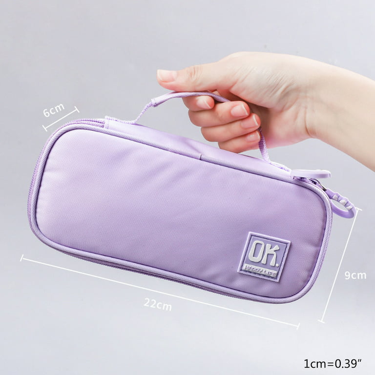 Pencil Case Creative Bible Verse Pencil Pouch Fold Canvas Storage Bag Large  Capacity Pen Box Back to School Stationery Supplies