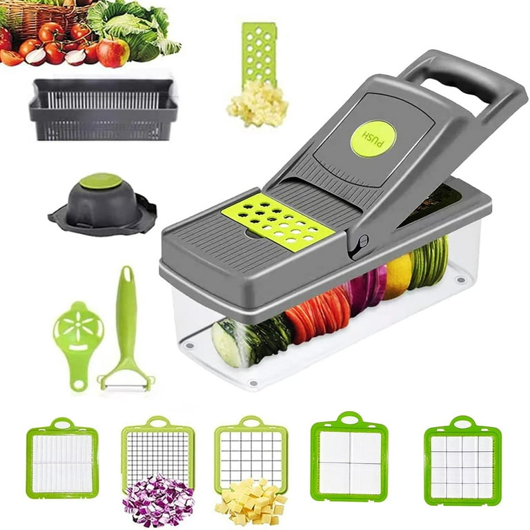 Dropship 5 In 1 Multi-Functional Fruit Chopper Potato Slicer Stainless Steel  Apple Corer Onion Slicer Vegetable Divider Cutter Kitchen Gadget Tool to  Sell Online at a Lower Price