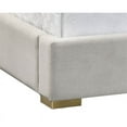 thumbnail image 3 of Sunpan Shonda Contemporary Fabric and Stainless Steel King Bed in Silver, 3 of 3