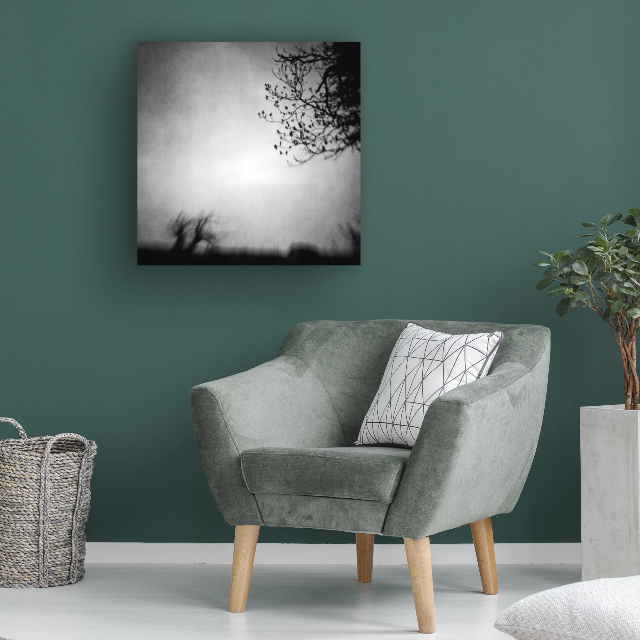 Canvas Wall Art - Vangelis Bagiatis 'The Space Between' Wall Art for Living Room, Bedroom, or Office D?cor by Trademark Fine Art - 35 x 35 Inches