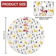 thumbnail image 2 of Christmas Tree Skirt,Multicolor Christmas Pattern Christmas Tree Decor with Red Ribbon Ties,Round Shape,Christmas Decorations for Home 36"x36", 2 of 7