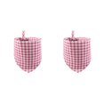 thumbnail image 4 of Methold Plaid Slobber Bufanda Algodón Triangular Mascota Toalla Decoración Suministros Verde Type1 NO1, 4 of 6