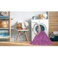 thumbnail image 2 of Ahgly Company Machine Washable Indoor Square Transitional Heliotrope Purple Area Rugs, 8' Square, 2 of 7