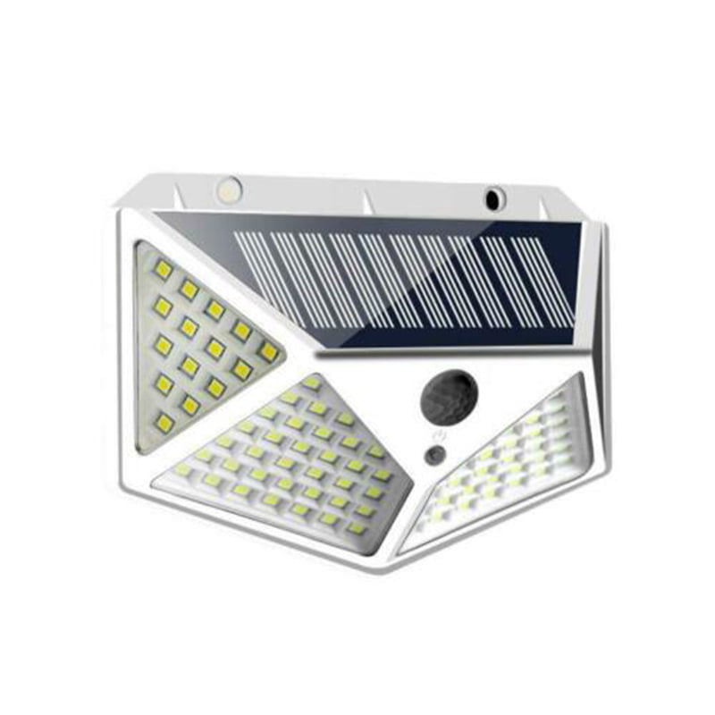 100 LED Solar Power PIR Motion Sensor Wall Light Waterproof Outdoor Garden Lamp@ 