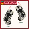 thumbnail image 2 of Fuzoiu Skeletons Love Flowers Print 18 inches Christmas Stockings, Personalized Christmas Stockings,for Family Decorations Hanging Ornament for Xmas Holiday Party, 2 of 7