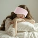 thumbnail image 1 of Antifaz 3D transpirable para dormir para hombres, mujeres y niños | Antifaz para siesta con filtro de luz y compresa caliente | Funda suave de poliéster | Ajuste cómodo y ajustable para viajes, hogar, 1 of 5