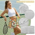 thumbnail image 6 of KUIFORTIWhite Flower Womens Tennis Skirt Lightweight High Waisted with Pockets Inner Shorts Casual Breathable Shorts Workout Golf Skort for Women Athletic Dressy Casual, 6 of 7