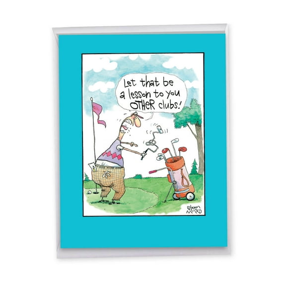 1 Jumbo Funny Happy Father's Day Greeting Card (8.5 x 11 Inch) - Other Clubs J0326FDG