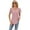 Deep Pink, variant on Women's Cotton T-Shirts Loose Tee Short Sleeved Shirts Summer Casual Square Neck Tops S-XXL