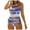 Dark Blue, variant on Fourth Of July Swimsuit Women Summer Vintage Tummy Control Usa Flag Print Two Piece Swimsuits Low Waisted Halter Neck Beach Vacation Swimwear Women Tankini Set Navy L