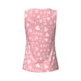 thumbnail image 5 of Xecao Love print women's scoop neck, loose-fit workout tank tops for the gym., 5 of 9