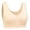 Beige, variant on UngA Womens Wireless Bra Front Closure Bras Push Up Bra No Underwire Plus Size Front Button Bra Red,44