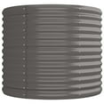 thumbnail image 2 of vidaXL Garden Raised Bed Powder-coated Steel 224x80x68 cm Grey, 2 of 4