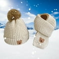 thumbnail image 2 of Mrzhqd Winter Warm Cotton Inner Hat Scarf Set 3 To 12 Years Old Boy And Girl Baby Hat Two Sets For 3-12 Years, 2 of 4