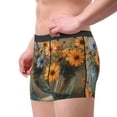 thumbnail image 2 of Yiaed Charming Daisy Bouquet Art Print Men's Soft Cotton Boxer Shorts Breathable Boxers Underwear Moisture-Wicking Underwear Stretch Boxer Briefs for Man-Medium, 2 of 5