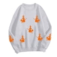 thumbnail image 6 of Godom Halloween Sweatshirts for Women Pumpkin Graphic Crewneck Sweaters Casual Tops Comfy Fall Fashion Outfits Winter Clothes 2025, 6 of 6