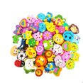 thumbnail image 1 of 50 Pieces Adorable Pencil Top Erasers- Assorted Color Animal Pattern Pencil Eraser Caps for School Classroom and Office, 1 of 7