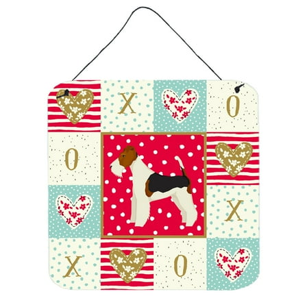 Fox Terrier Love Wall or Door Hanging Prints