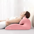 thumbnail image 5 of Ventilated Foam Lumbar Support Pillow GERD Relief Cushion Breathable Orthopedic Back Rest for Reflux Comfort(Pink), 5 of 5