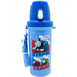 Thomas and Friends Blue Water Bottle with Sanitary Cap and Strap