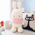 thumbnail image 2 of 2022 New Bobo Small White Rabbit Plush Toy / Cute Cartoon Bunny Doll with Scarf / Children Birthday Gift / Home Decoration zhangyuxiang LED, 2 of 2