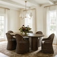 thumbnail image 2 of Butler Specialty Company Coral 84"W Oval Pedestal Dining Table - Walnut, 2 of 8