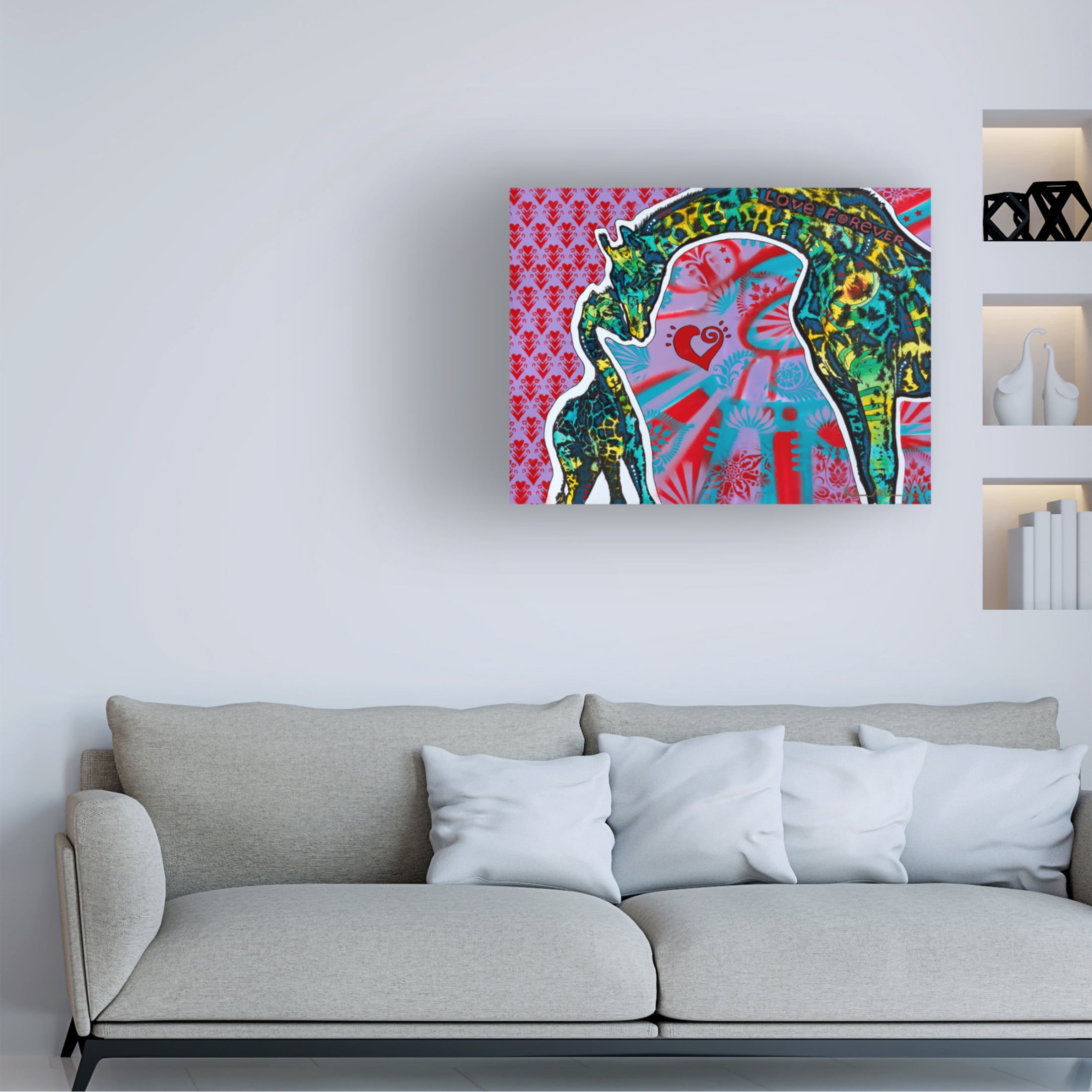 Canvas Wall Art - Dean Russo 'Love Forever' Wall Art for Living Room, Bedroom, or Office Décor by Trademark Fine Art - 24 x 18 Inches
