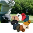 thumbnail image 3 of 10 piezas Golf Headcover ,,7,8,9, Número de Multicolor3 shamjiam Cubierta de cabeza de hierros de golf, 3 of 9
