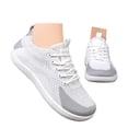 thumbnail image 4 of CAIXAI Wide Walking Shoes for Women Orthopedic Shoes for Women Breathable Knit Upper Embroidery Womens Walking Sneakers Walking Anti-Skid Arch Support Mary Jane Shoes Women Hands Free Go Walk Shoes, 4 of 8