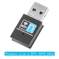 thumbnail image 4 of Adaptador mini USB 2.0 WiFi de 300 M, receptor de tarjeta de red inalámbrica para computadora portátil de escritorio, 4 of 9