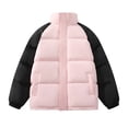 thumbnail image 1 of Pisexur Mens Winter Jacket Men's Leisure Time Color Blocking Lightweight Jacket Warm Winter Coat Mens Puffer Jacket Winter Coats for Men Plus Size Jackets, 1 of 8