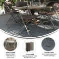 thumbnail image 4 of Emma + Oliver Folding Chair - Brown Plastic - 4 Pack 650LB Weight Capacity - Event Chair, 4 of 15