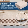 thumbnail image 5 of Scalloped Area Rugs For Living Room Bedroom Machine Washable&Non Slip Vintage Rug Area Rug Modern Border Throw Floor Carpet For Home Office Decorate, 5 of 8