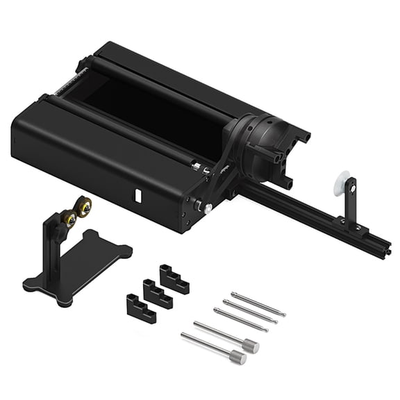 Yajisi 4‑in‑1 Y‑Axis Rotary Laser Engraver Attachment for Cylinders, Rings, Cups & Balls – Compatible with Swiitol C18/C24/E6/E18/E24 Pro