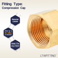 thumbnail image 3 of Tapa de compresión LTWFITTING de latón de 3/8" - paquete de 10, 3 of 5