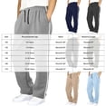 thumbnail image 4 of Boys Baggy Sweatpants Teen Boy Wide Leg Pants Open Bottom Sweatpants Elastic Waist Joggers 5T-16T, 4 of 6