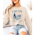thumbnail image 3 of Lake Life Social Club Sweatshirt for Women & Kids Cozy Lake House Crewneck Pullover Sand Sweatshirt Adult Large, 3 of 7