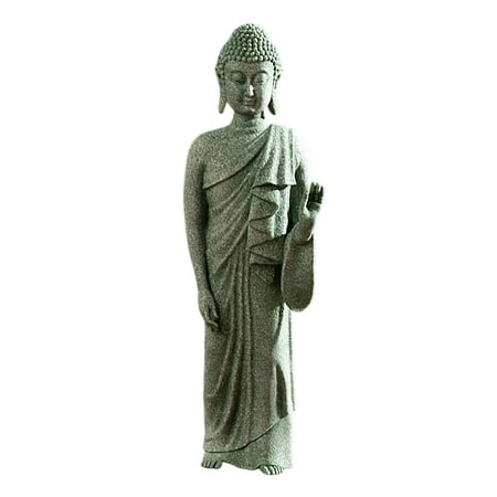 Buddha Statue Meditating Figurines Lawn Cabinet Collectible Sculpture Accent Stand 03