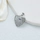 thumbnail image 1 of Zhuge Colgante de collar hecho a mano, colgante de collar de circonita azul en forma de corazón, accesorio colgante de collar (plata), 1 of 3