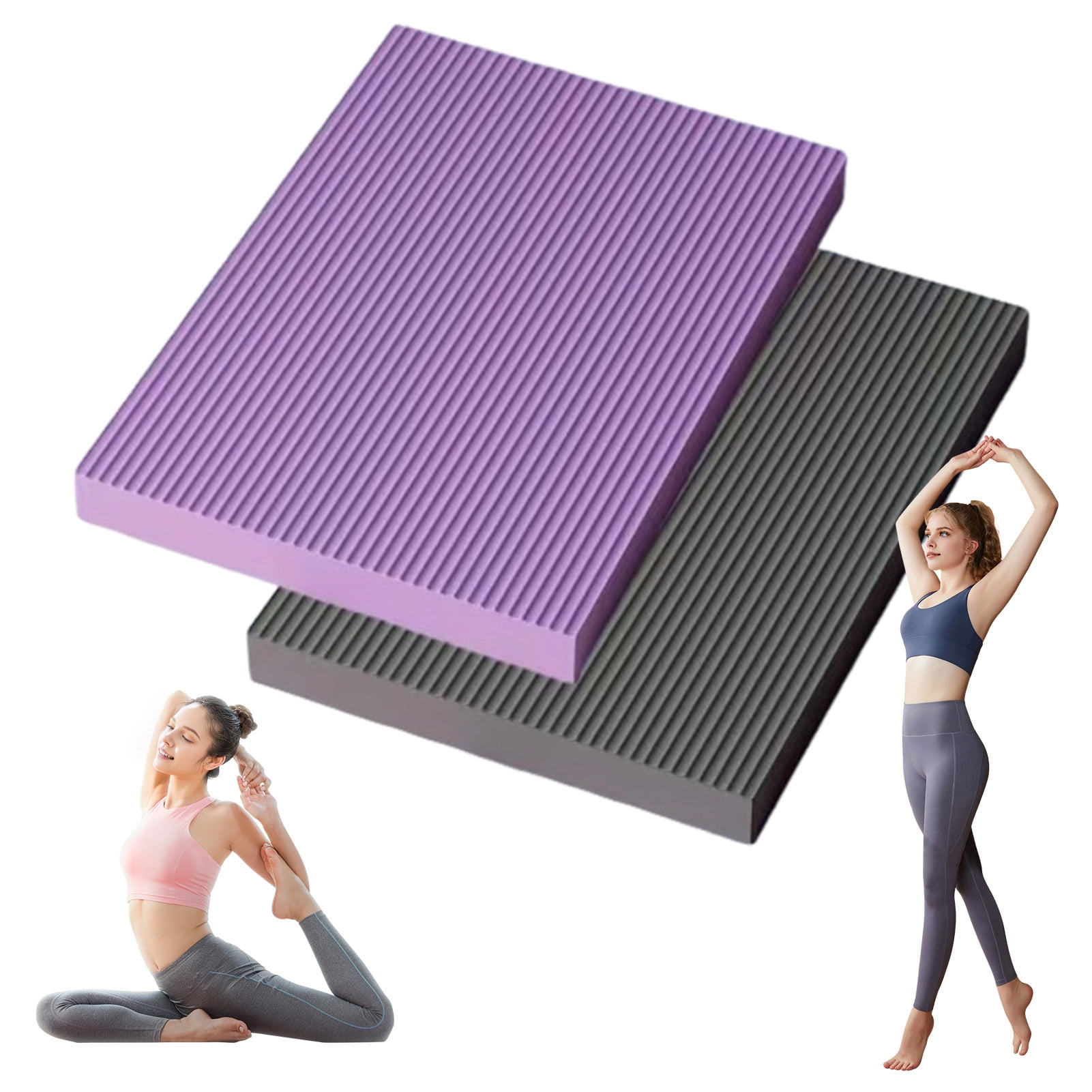YIFAEUX Yoga Knee Pad Extra Thick Anti-slip Exercise Balance Pad Cushion Physical Therapy Stability Training Plank Pilates Elbow Joint Protector Kneeling Mat
