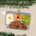 thumbnail image 3 of Cody Foster Fried Chicken Tv Dinner - One Ornament 2.75 Inch, Glass - Green Beans Mashed Potatoes Go9878, 3 of 3
