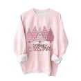 thumbnail image 2 of ICHUANYI Liquidación Mujeres Moda Navidad Imprimir Cuello Redondo Manga Larga Suelta Sudadera Tops ICHUANYI WER202308230032, 2 of 4
