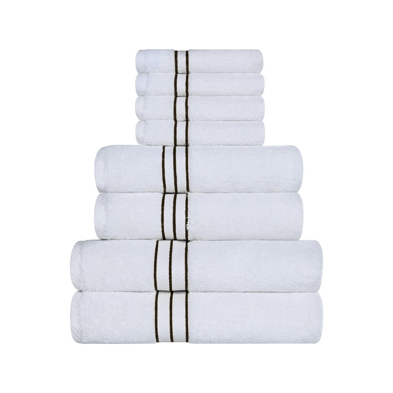 8-Piece Luxury Turkish Towel Set