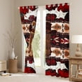 thumbnail image 3 of Castle Fairy Vintage Aztec Blackout Curtains Set of 2 (52x84 Each),Western Window Curtains, 3 of 6