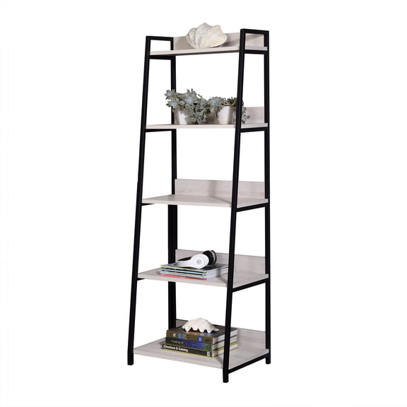 24"W Bookshelf Natural & Black Finish
