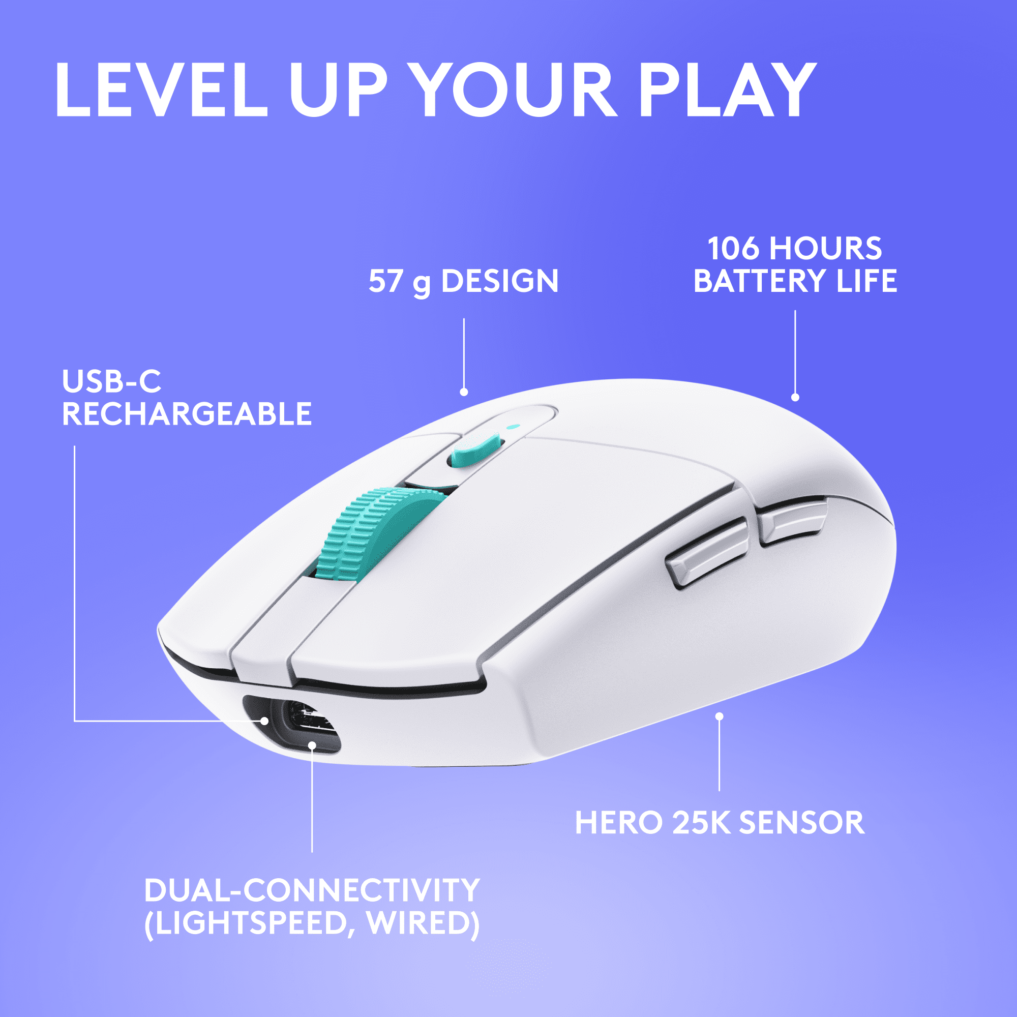 Logitech G304X Wireless Gaming Mouse - White