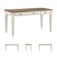 thumbnail image 5 of Signature Design by Ashley Realyn 60" Farmhouse Lift Top Desk with USB Charging - White and Brown Two-Tone Finish, 5 of 7
